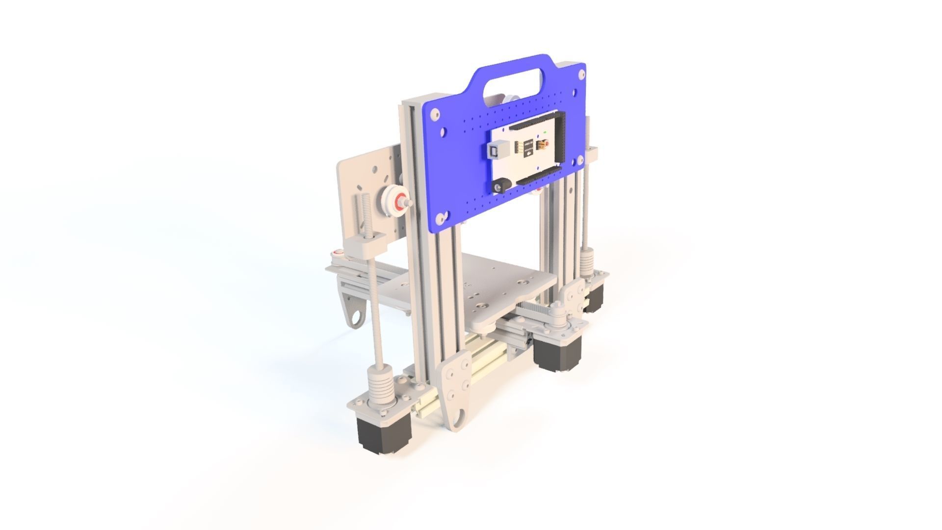 3D PRINTER DESIGN Low-poly 3D model_3