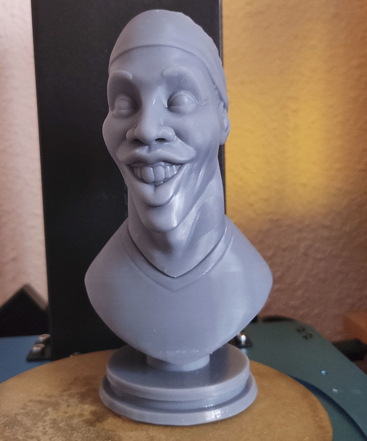 Ronaldinho - Stylized Bust 3D print model 3D print model_6