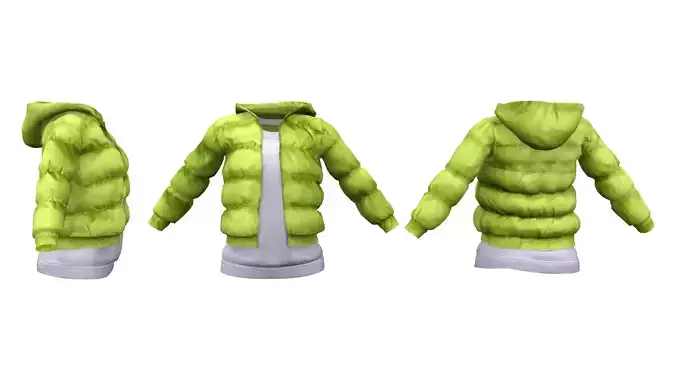 Padded Jacket With Pullover