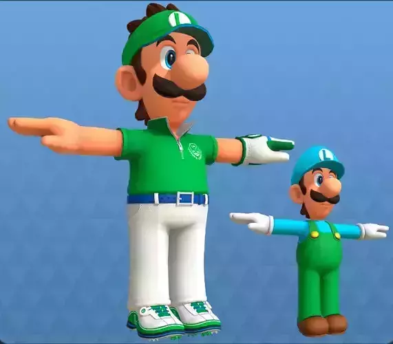 Luigi from Mario Golf Super Rush