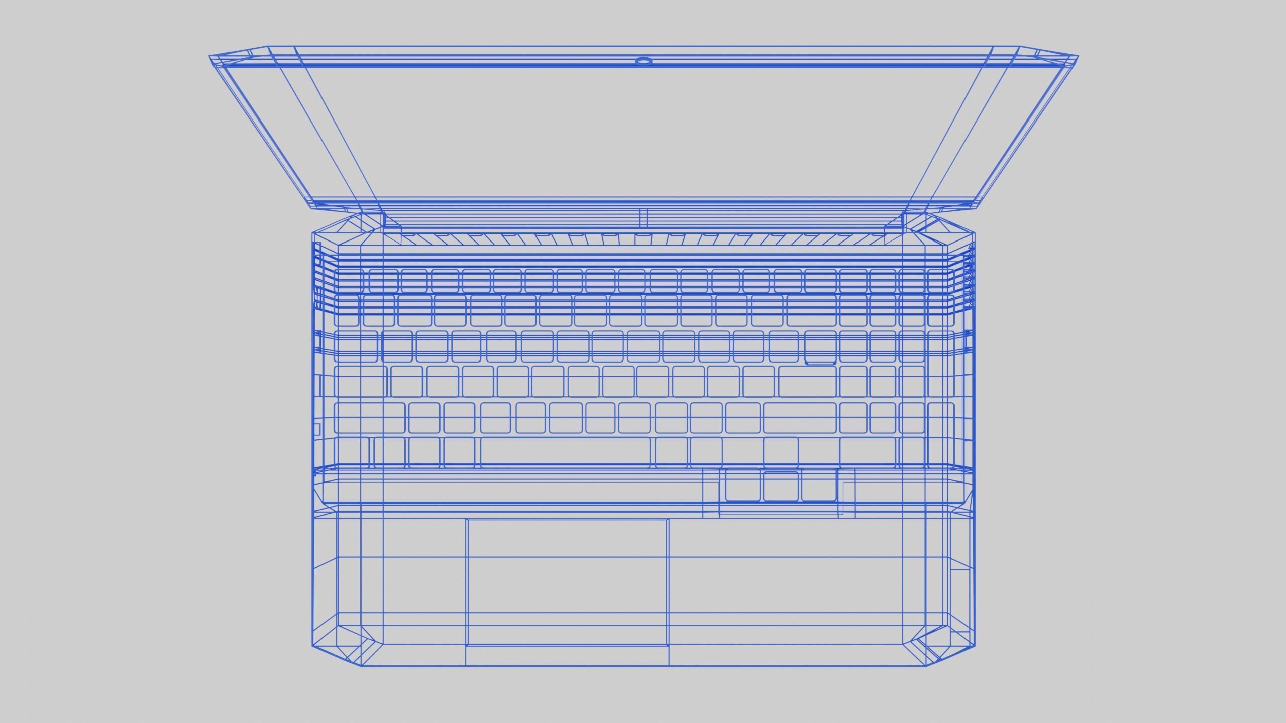 Low Poly Gaming Notebook Free low-poly 3D model_13