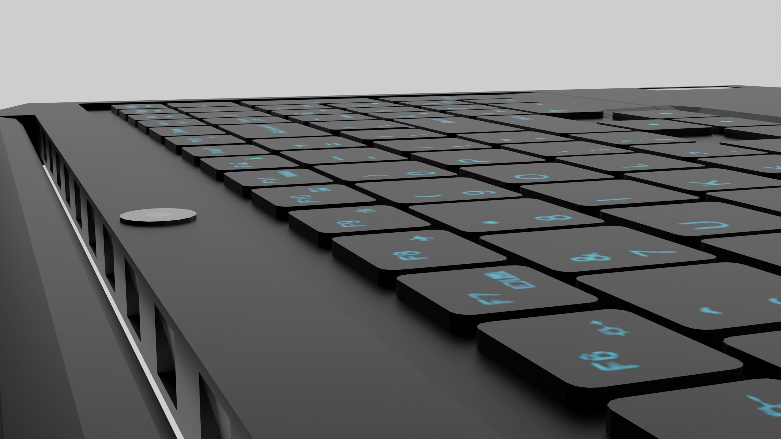 Low Poly Gaming Notebook Free low-poly 3D model_7