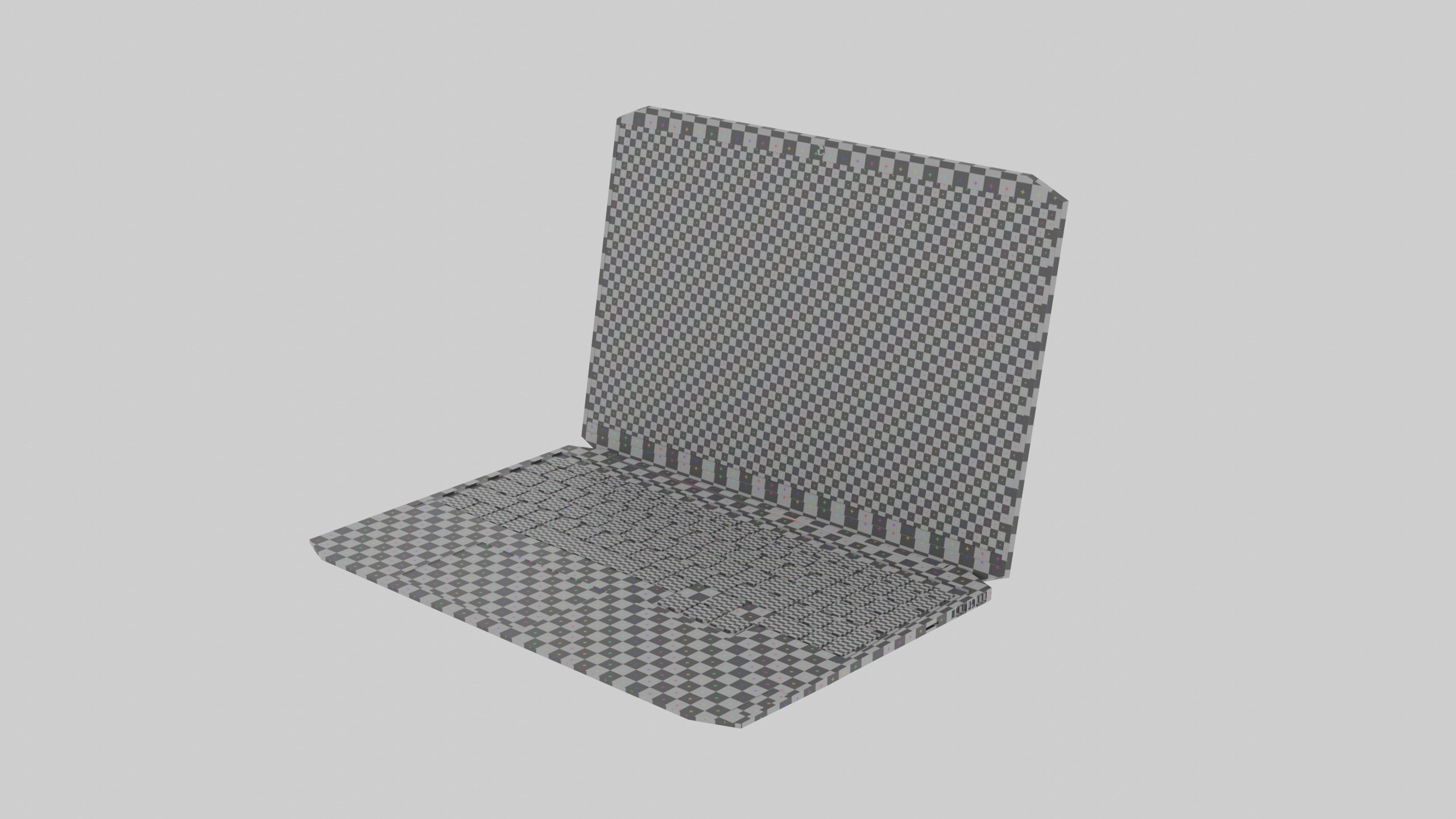Low Poly Gaming Notebook Free low-poly 3D model_8