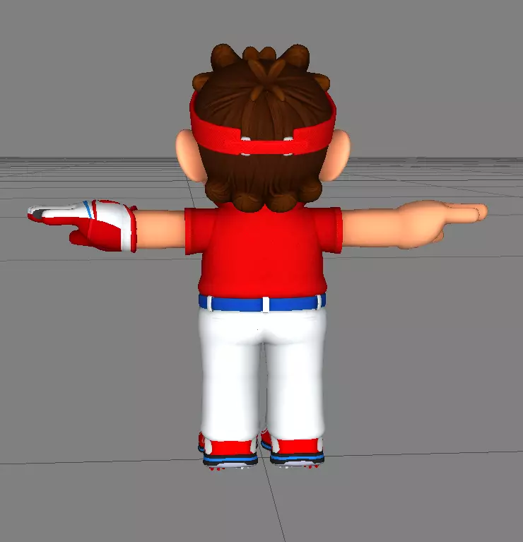 Mario from Mario Golf Super Rush Free 3D model