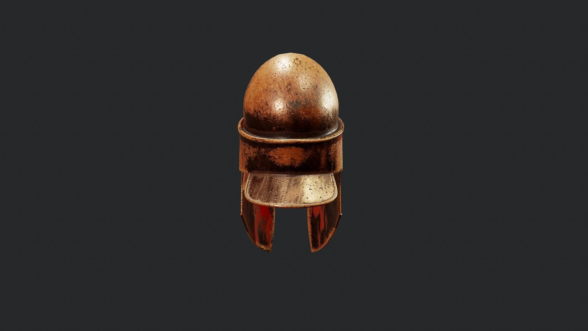 Spartan Helmet - Tutorial Included Low-poly 3D model_8