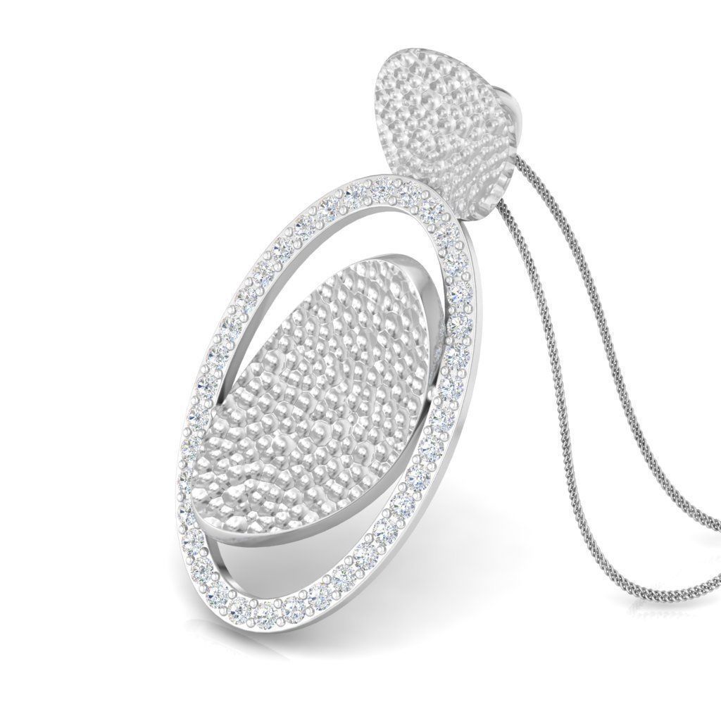 Women Pendant 3D print model_7