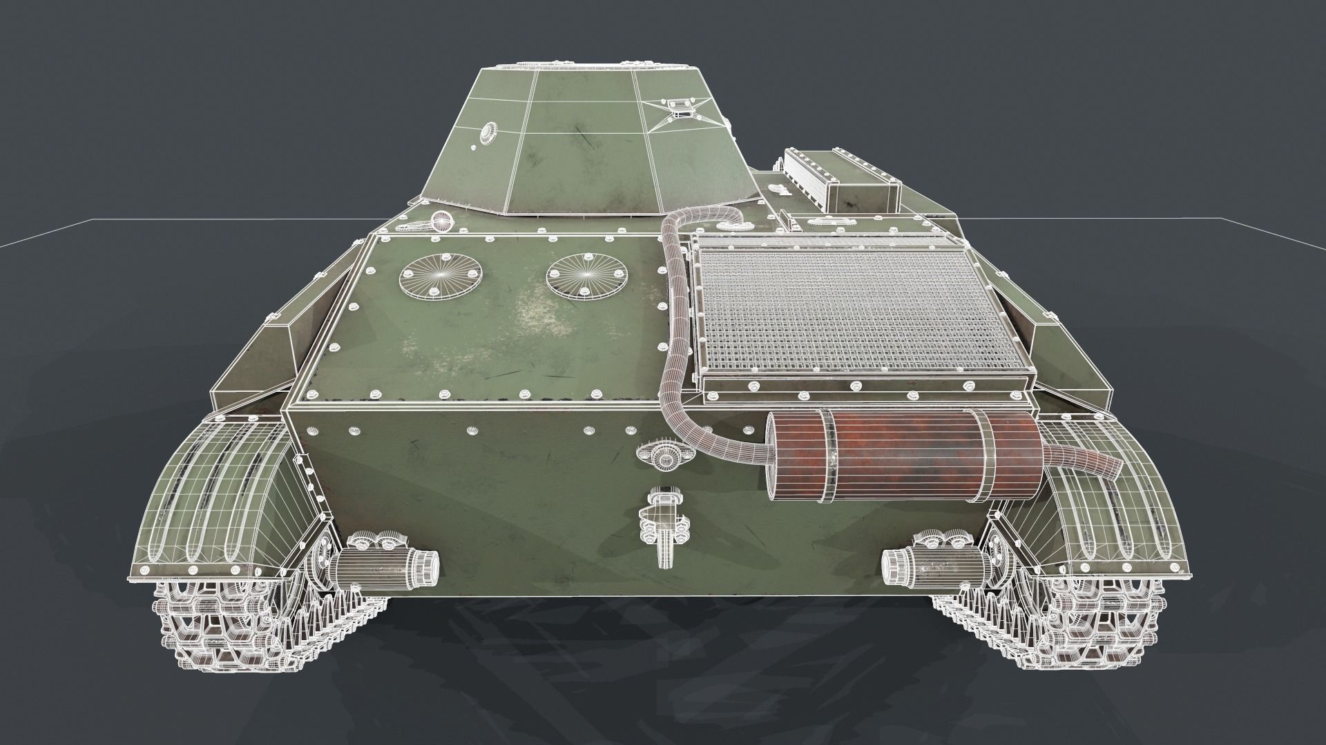 Soviet light tank T-60 3D model_21