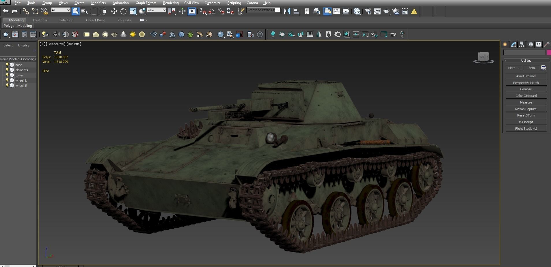 Soviet light tank T-60 3D model_24