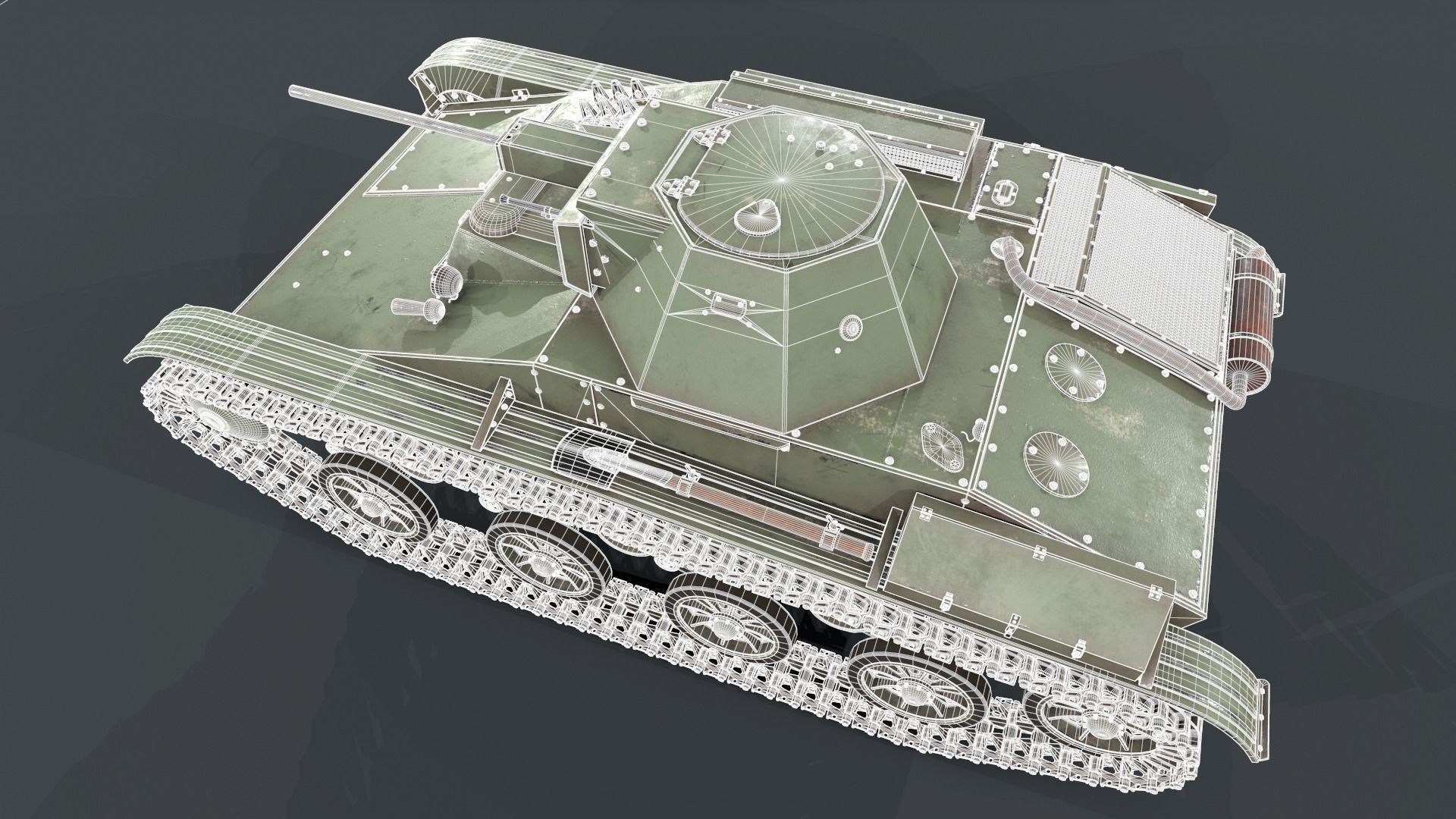 Soviet light tank T-60 3D model_22