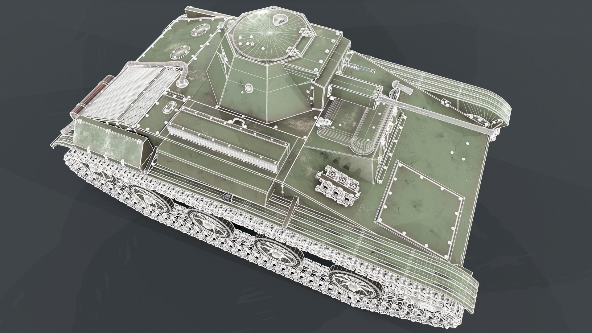 Soviet light tank T-60 3D model_23