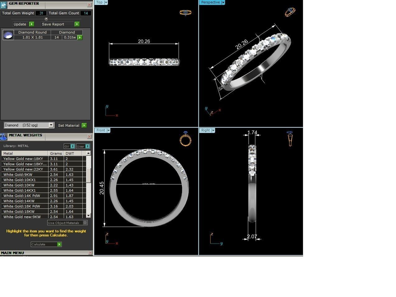 Band ring model 3D print model_8
