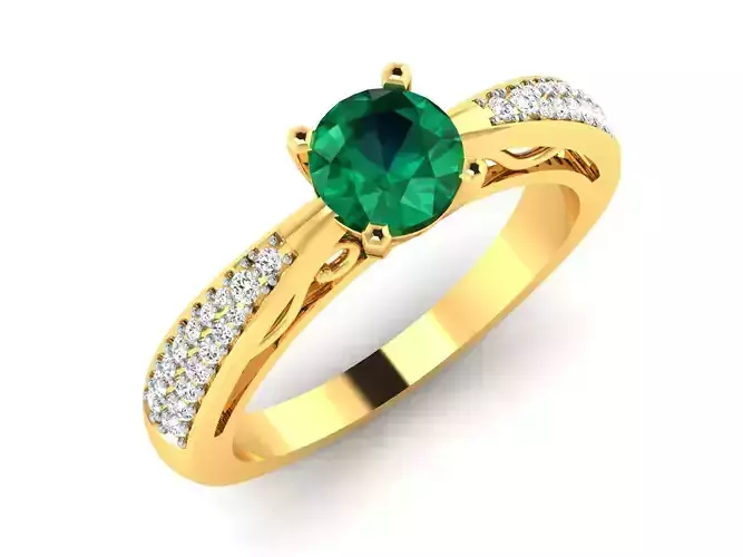 Solitaire ring model