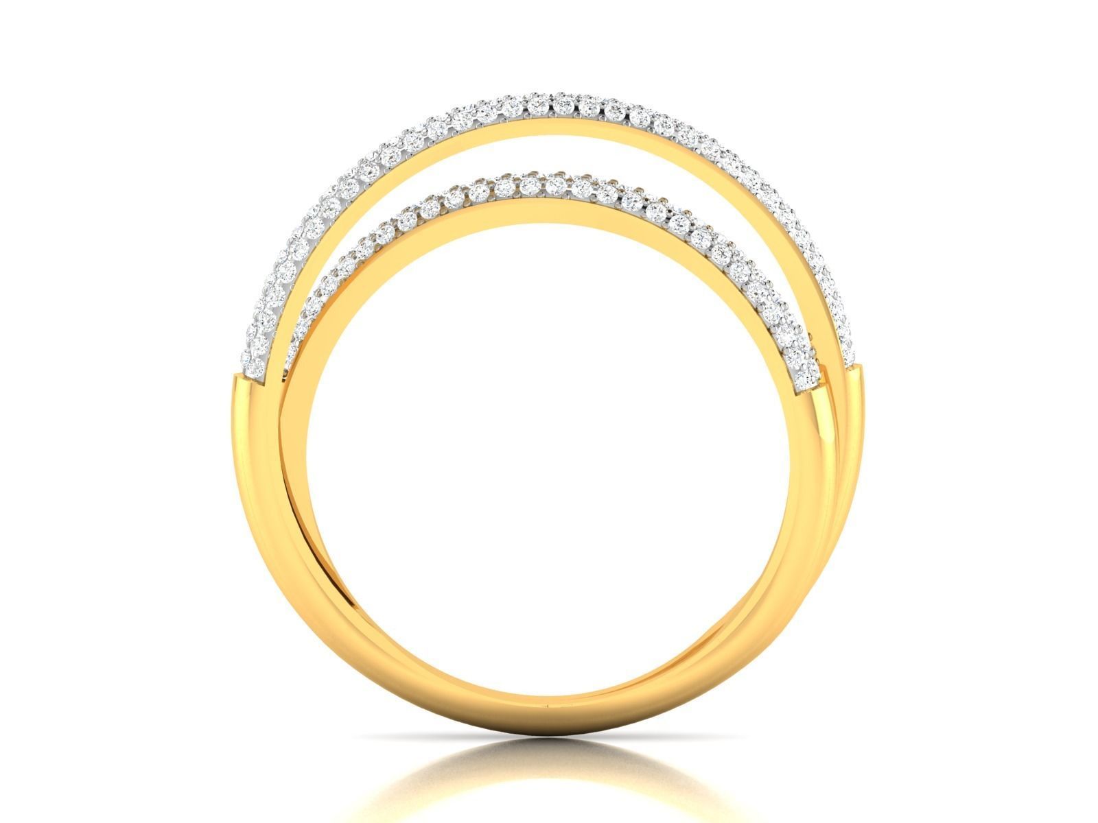 Band ring model 3D print model_4