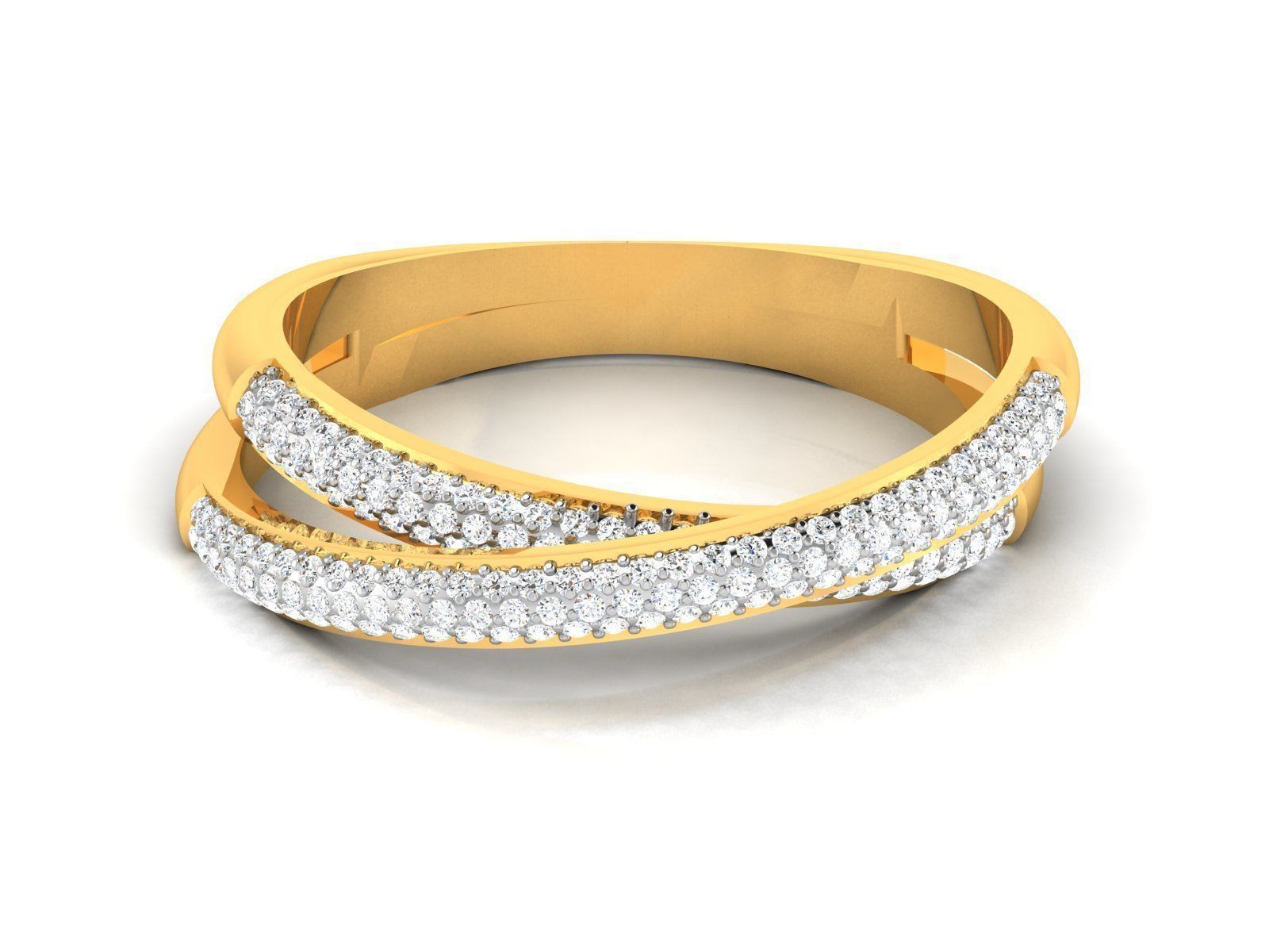 Band ring model 3D print model_7