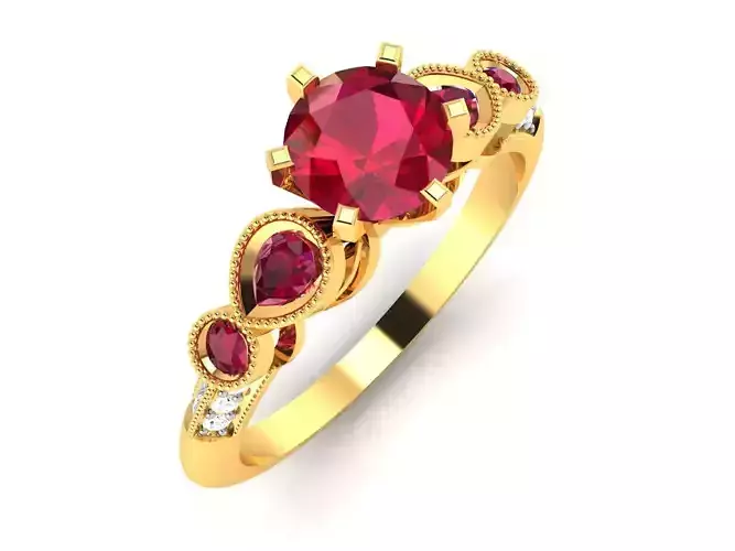 Solitaire ring model