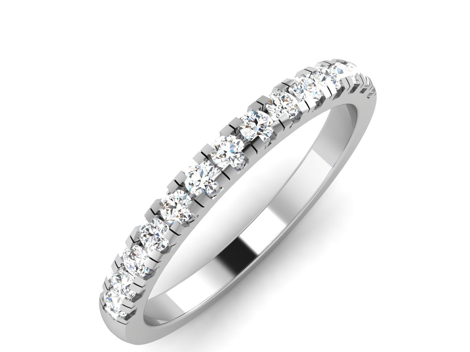 Solitaire ring model 3D print model 3D print model_15