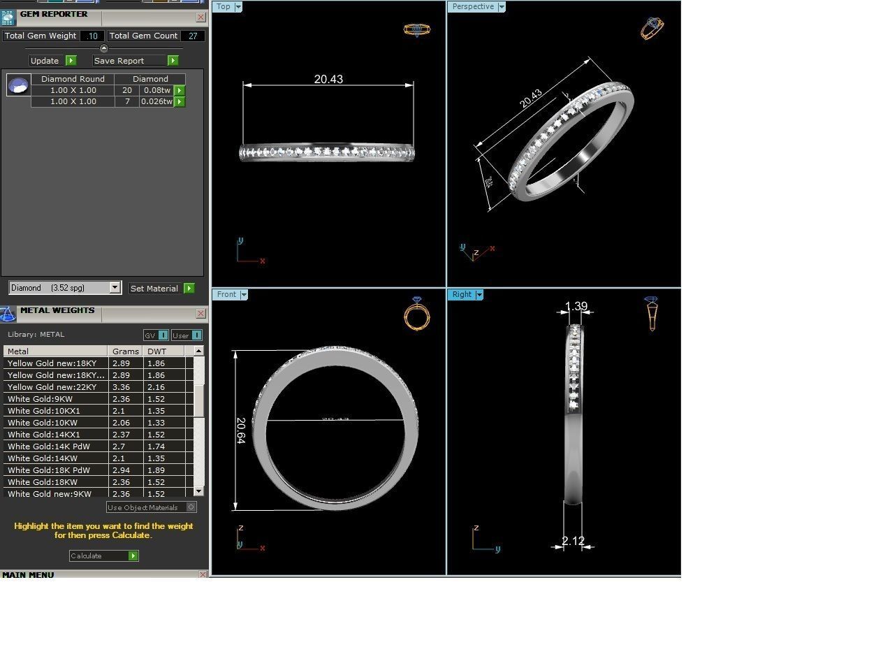 Band ring model 3D print model_8