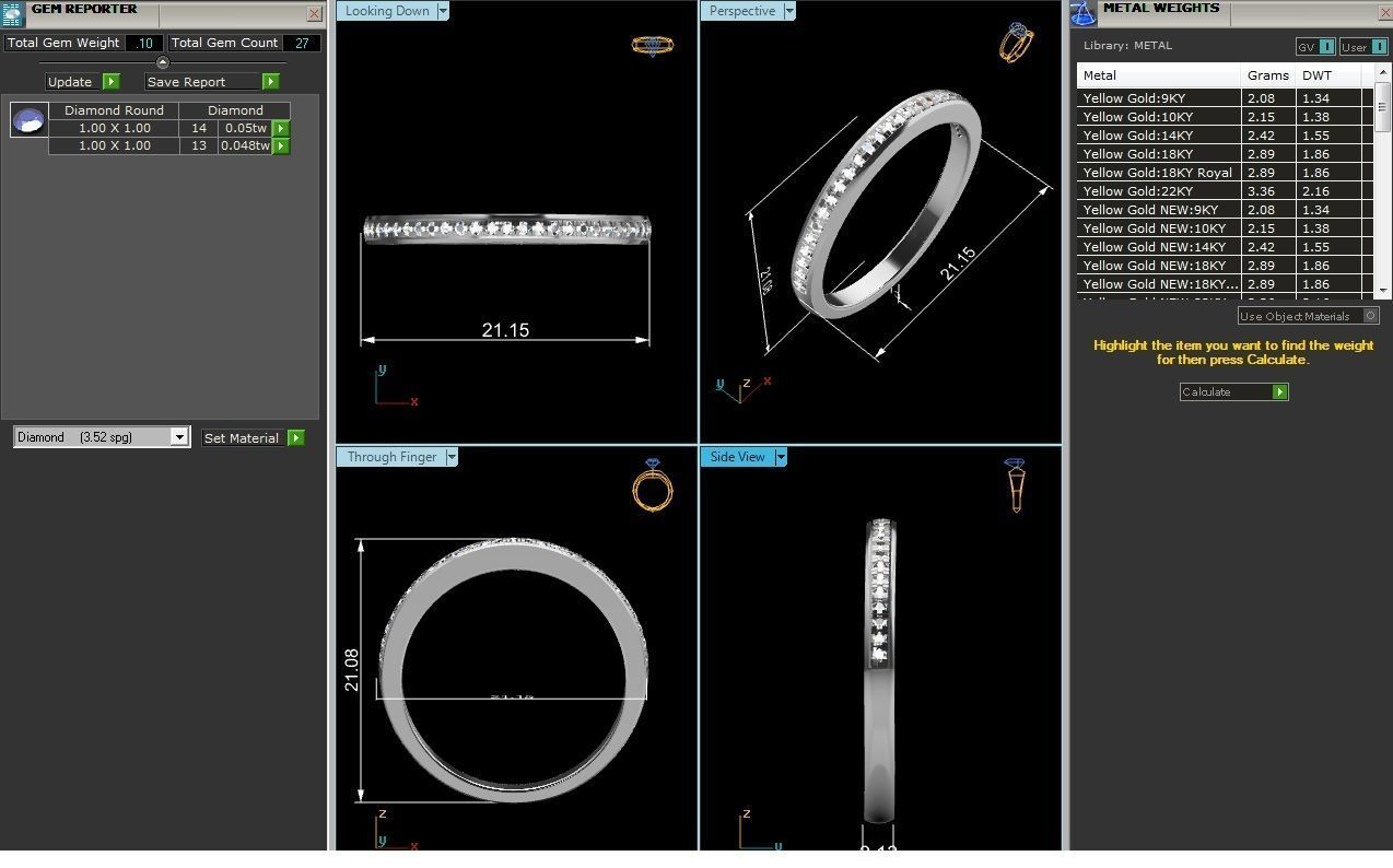 Band ring model 3D print model_6