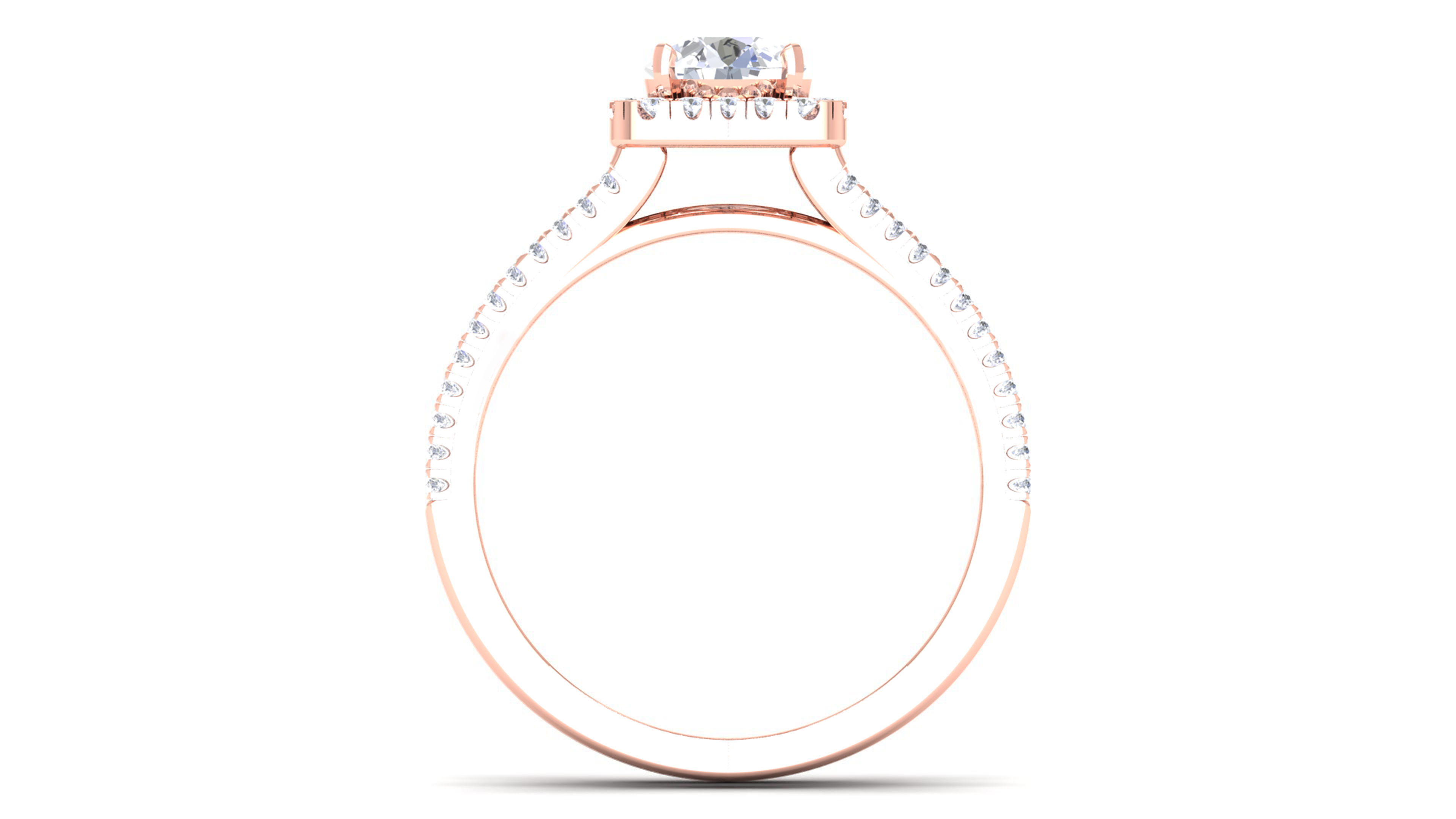 Solitaire ring model 3D print model 3D print model_1