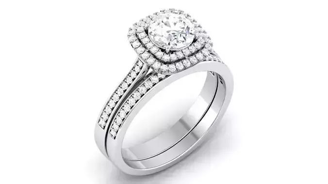 Solitaire ring model 3D print model