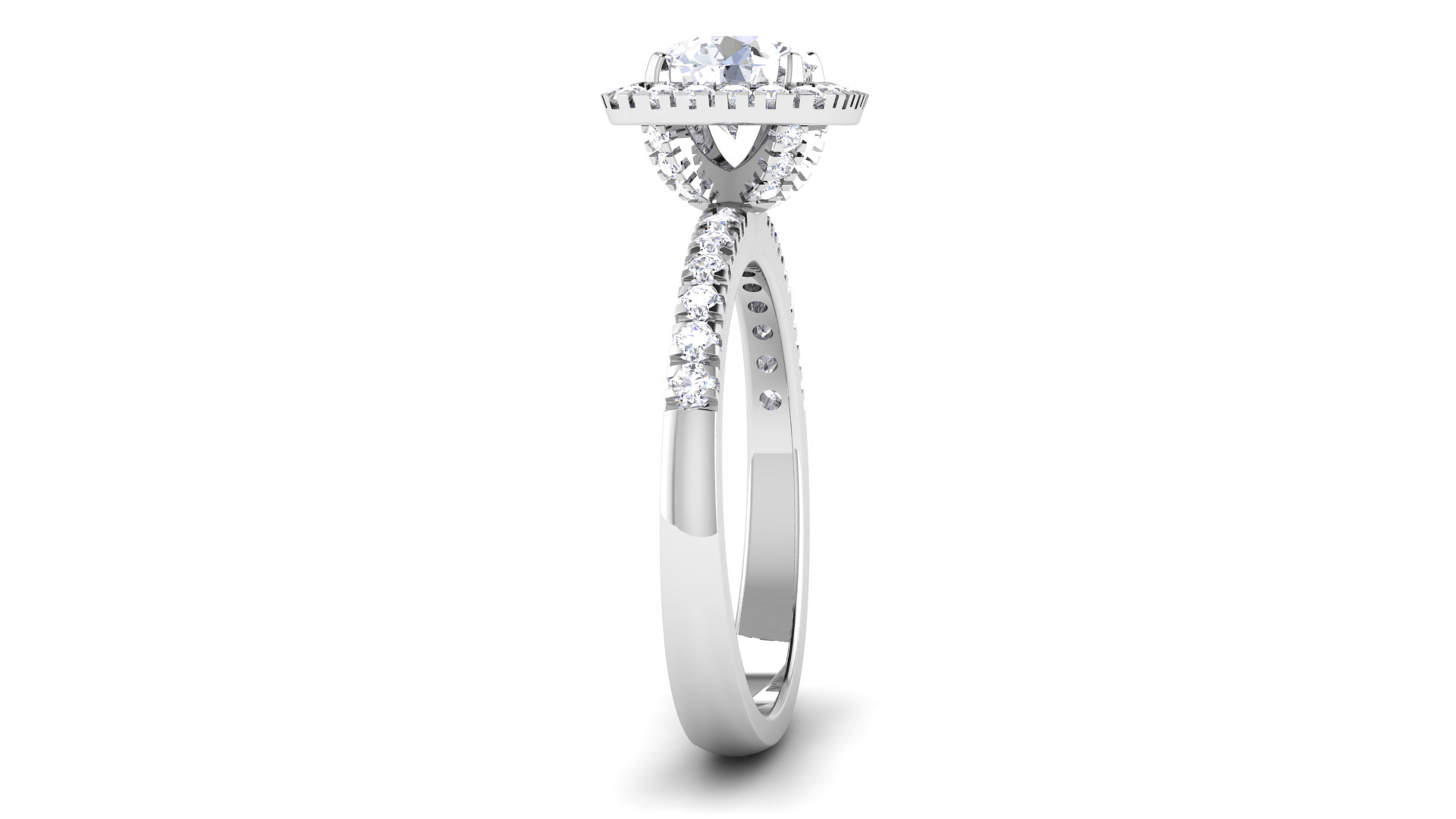Solitaire ring model 3D print model 3D print model_2