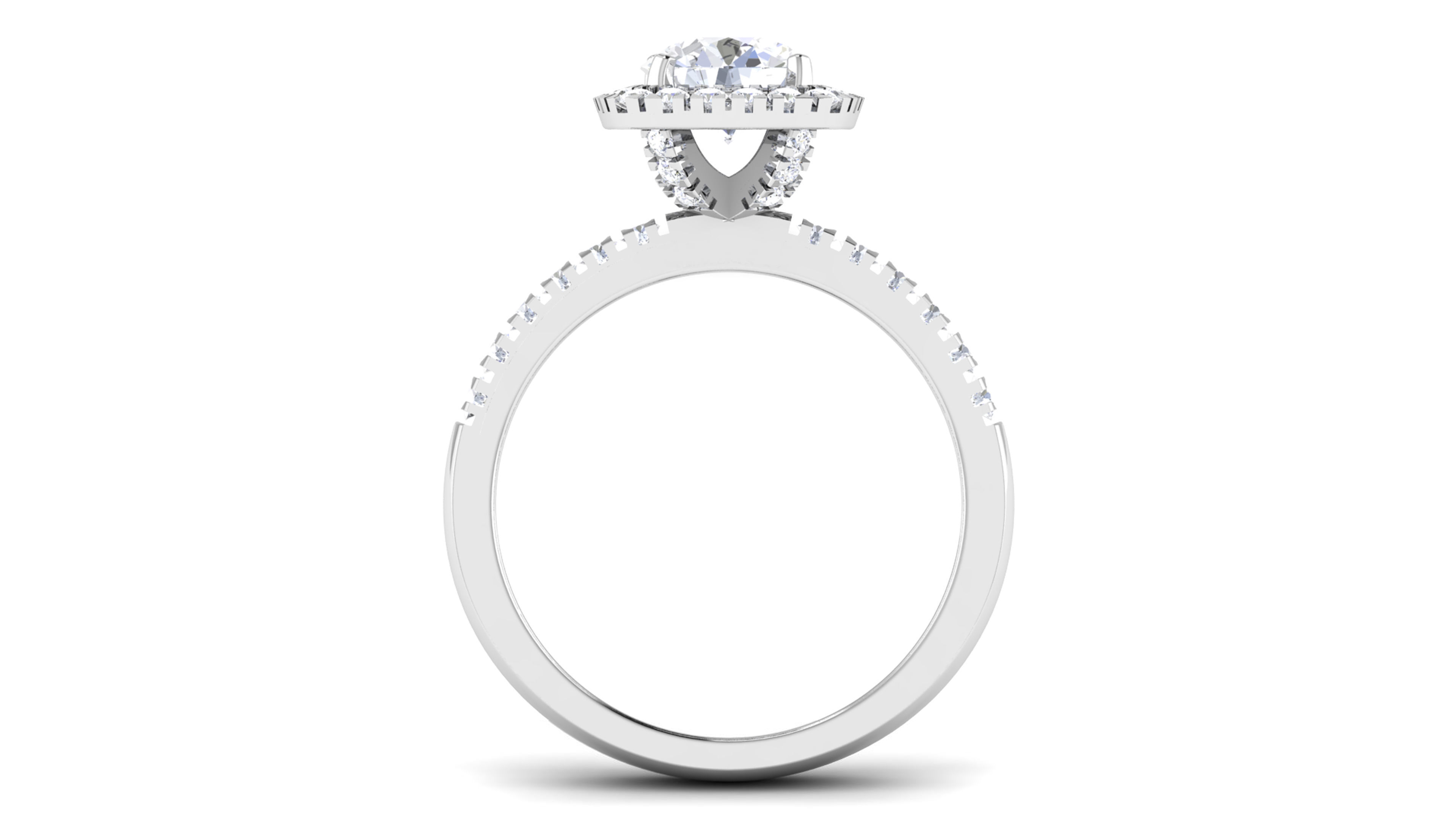 Solitaire ring model 3D print model 3D print model_1