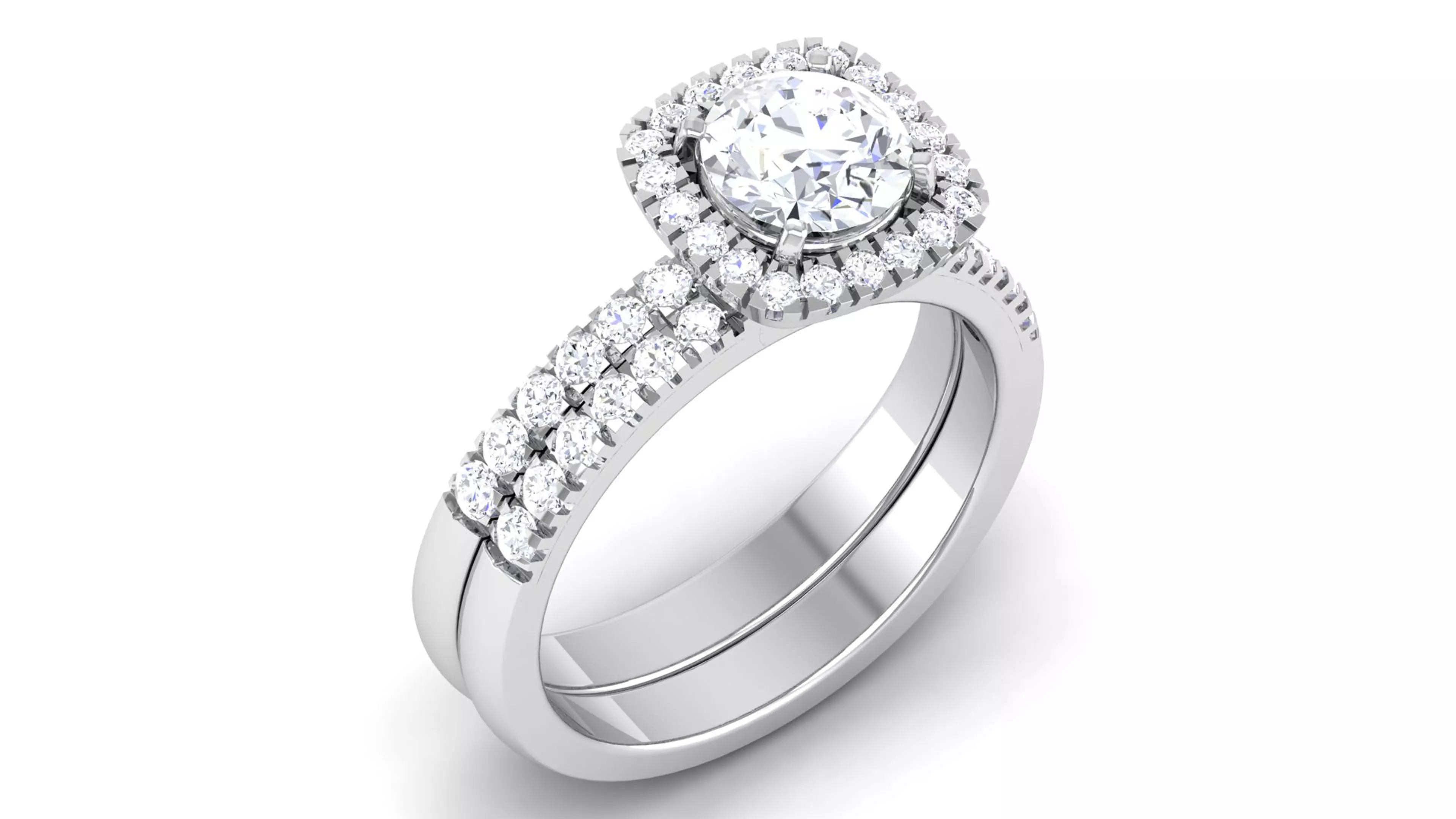 Solitaire ring model 3D print model 3D print model_0