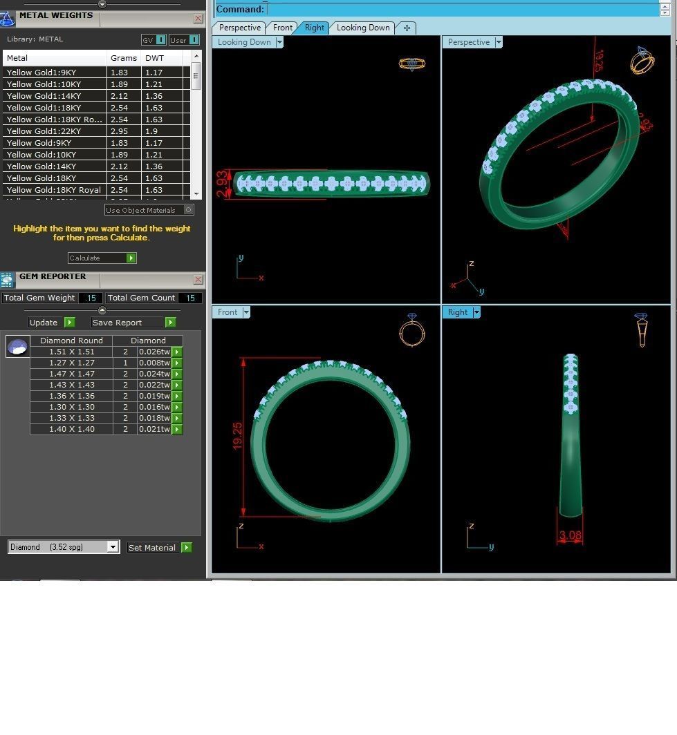 Band ring model 3D print model_8