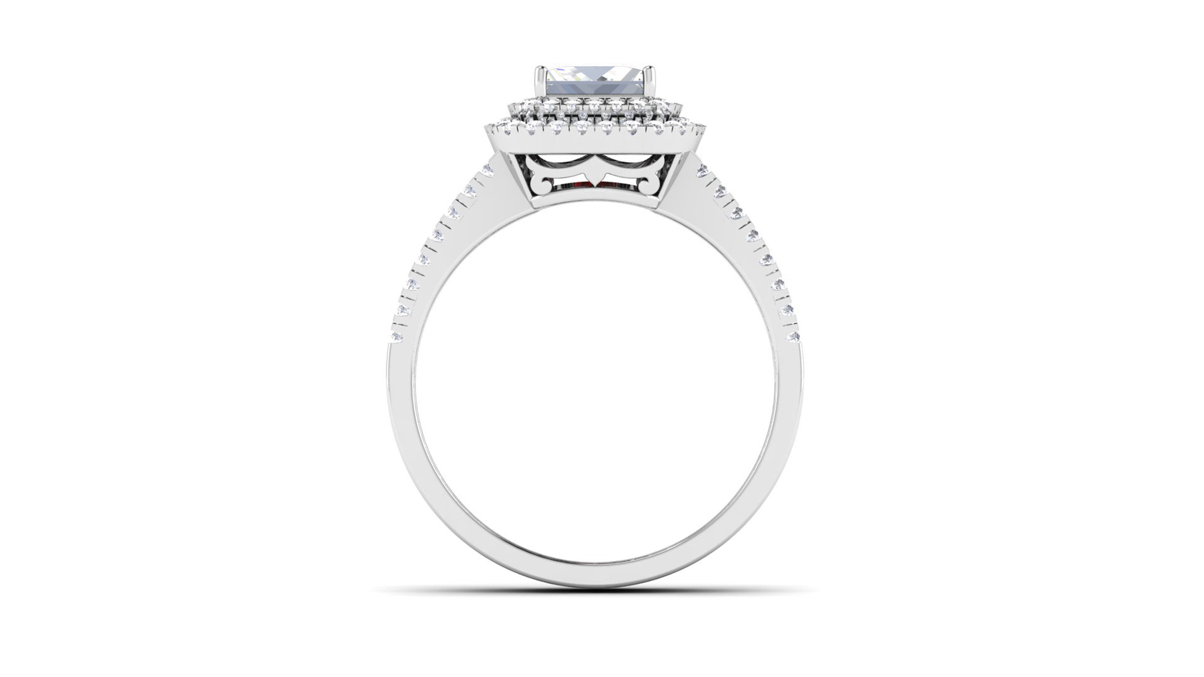 Solitaire ring model 3D print model 3D print model_1