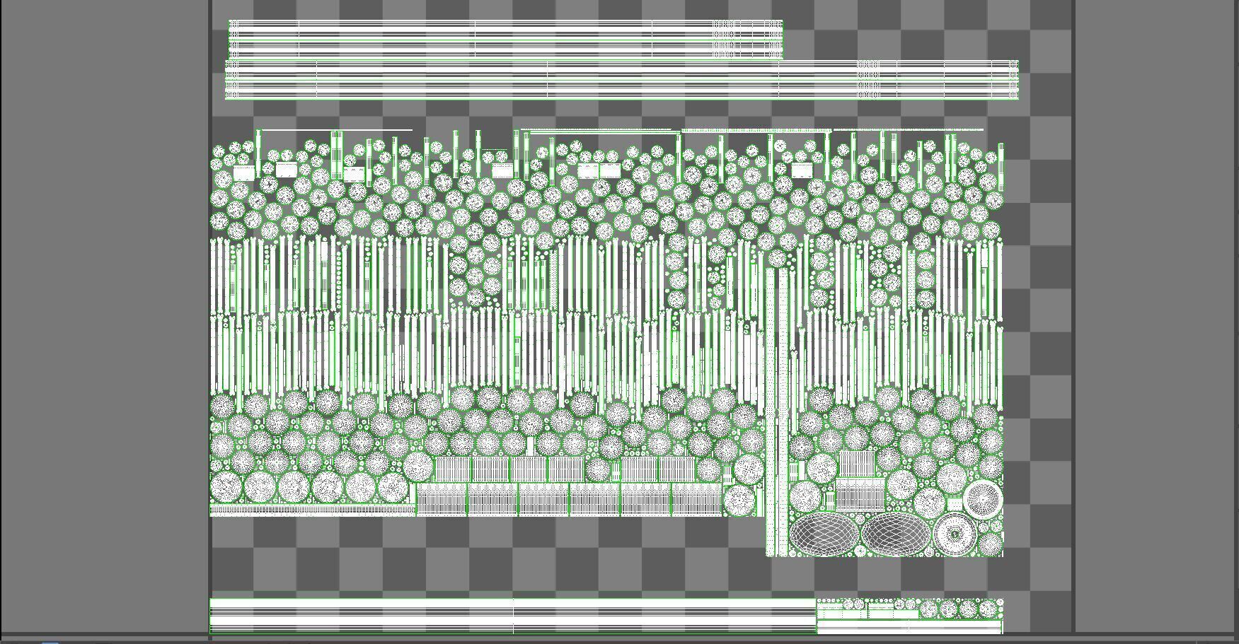Aubrey Rectangular Chandelier 7 Light 3D model_12