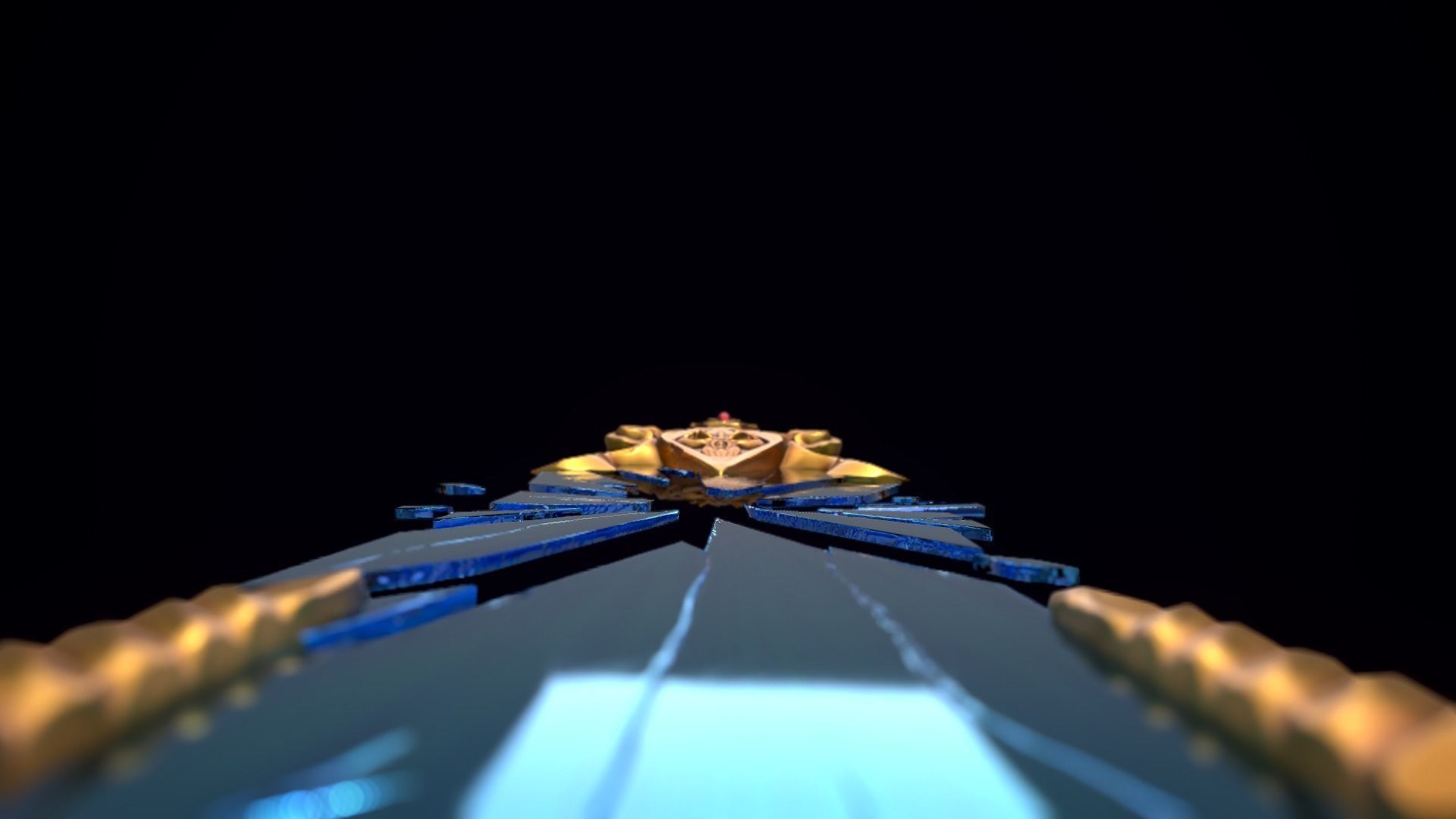 Stylized Mirror Sword Low-poly 3D model_6