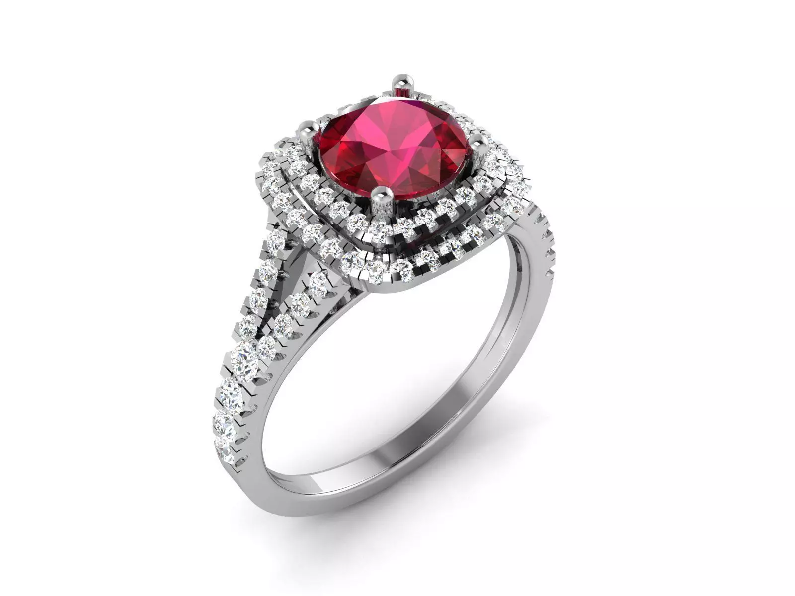 Solitaire ring model 3D print model 3D print model_0