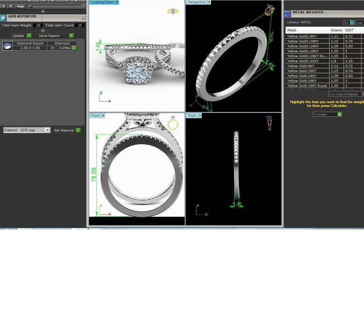 Band ring model 3D print model_3