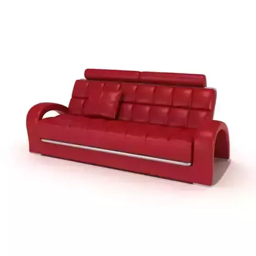 Red Leather Couch