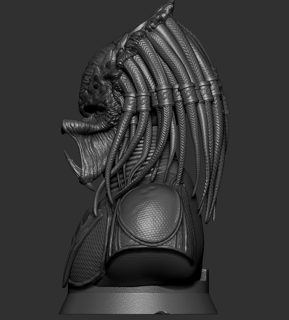 PREDATOR  FUGITIVE Bust 3D print model_3