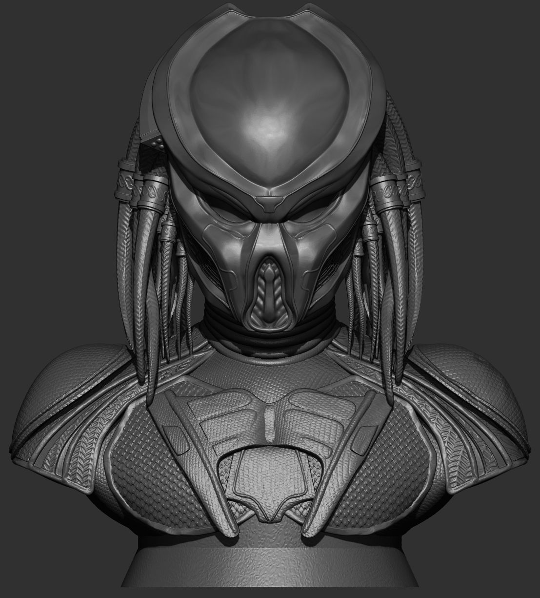 PREDATOR  FUGITIVE Bust 3D print model_2