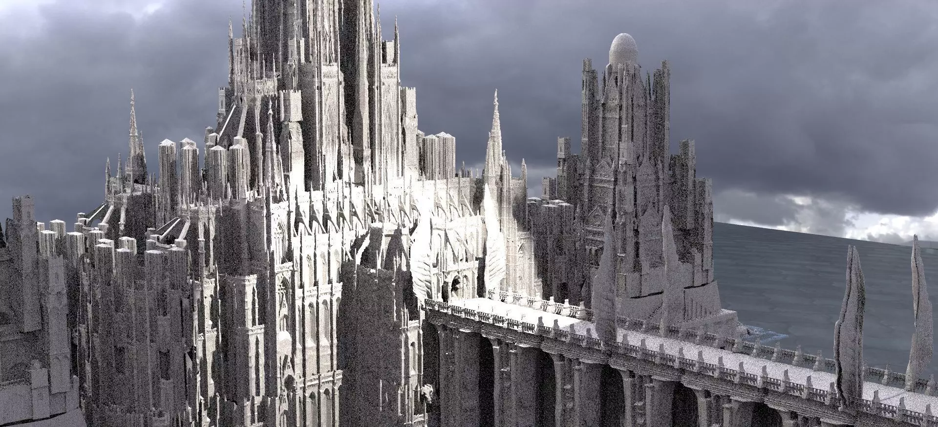 League of legends Halls of power with 6 Bridges  3D model_0