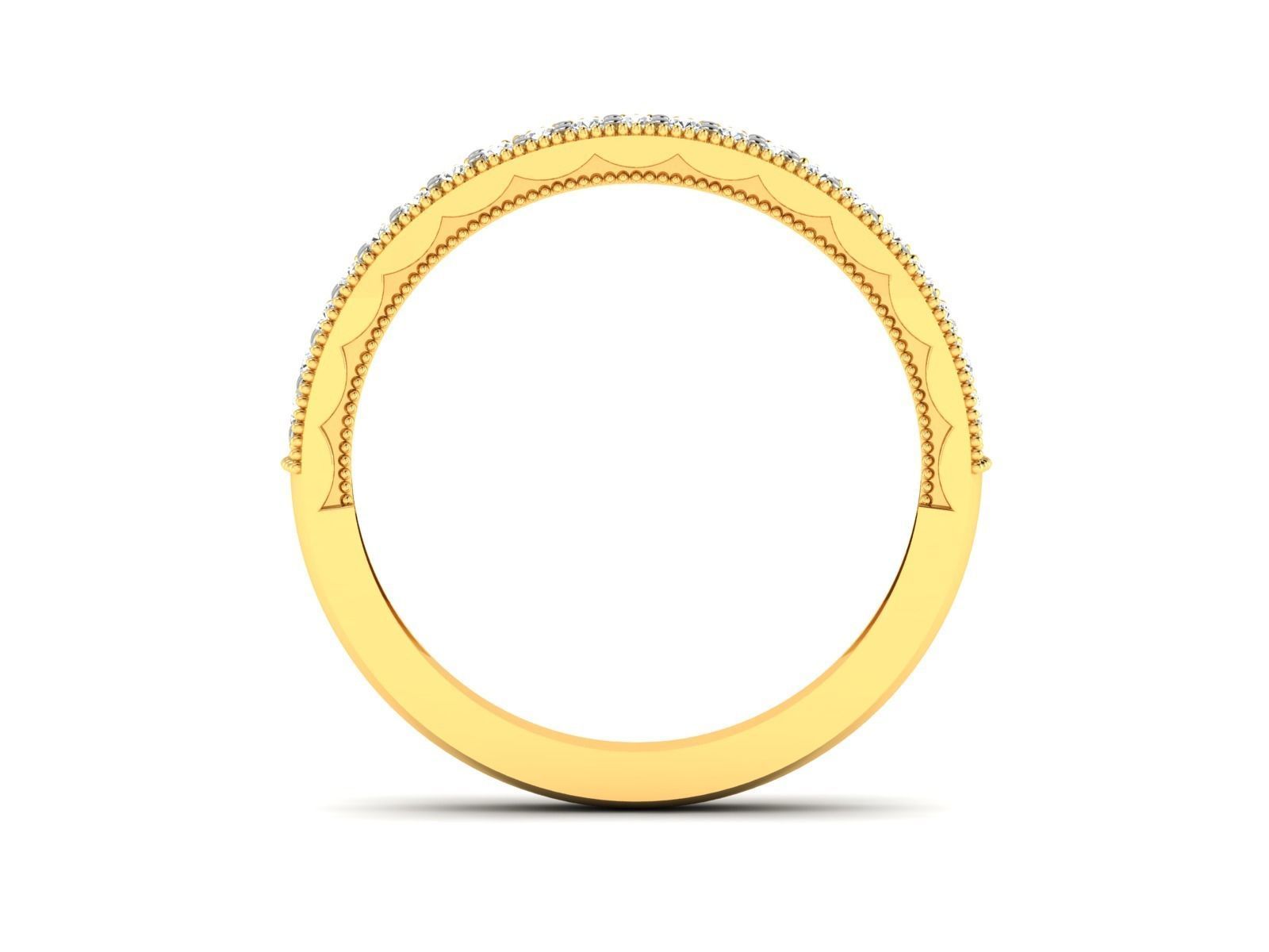 Band ring model 3D print model_5