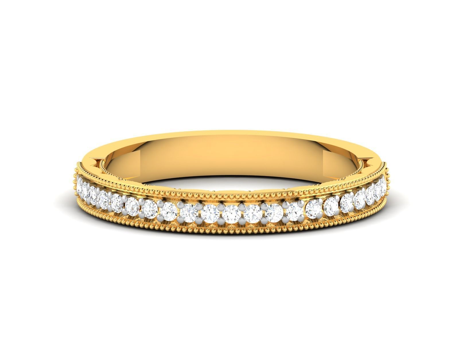 Band ring model 3D print model_10