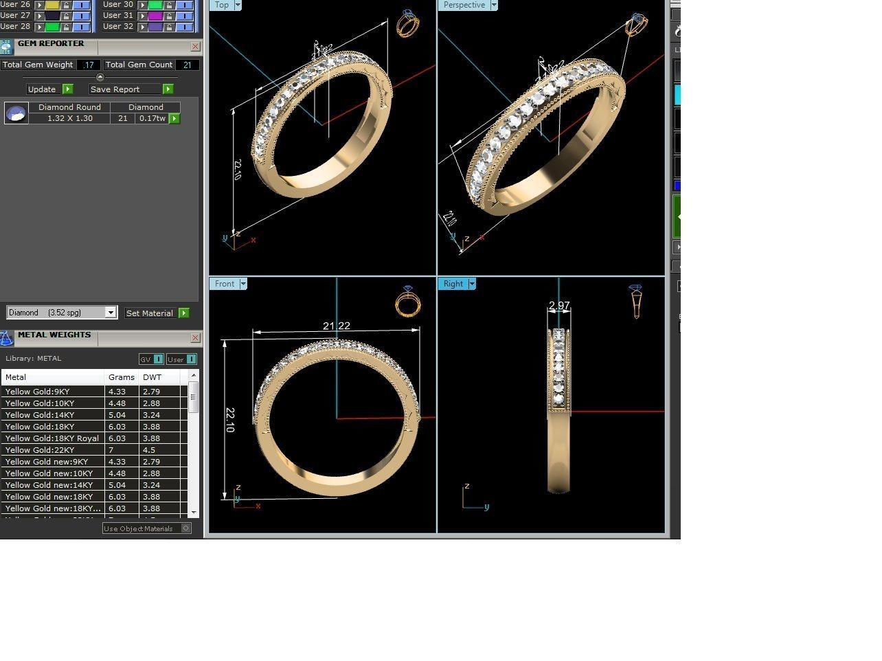 Band ring model 3D print model_4