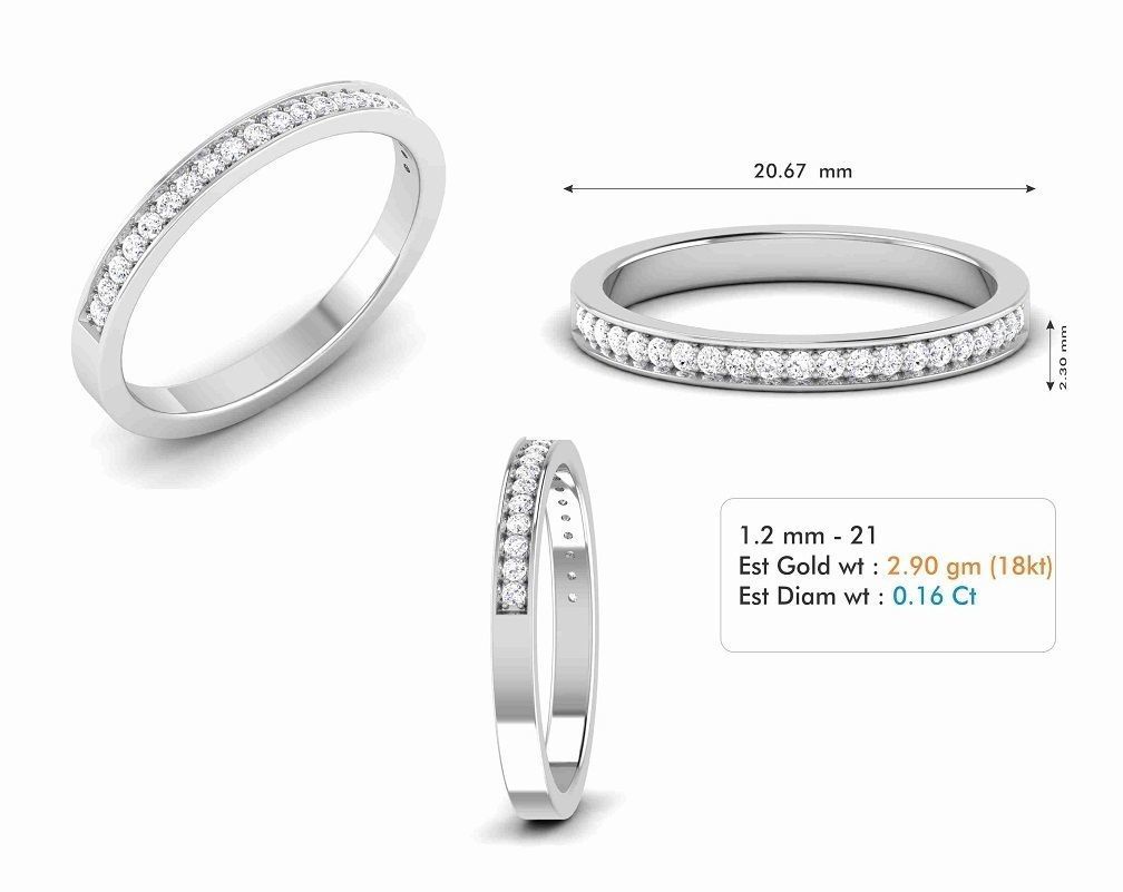 Band ring model 3D print model_5