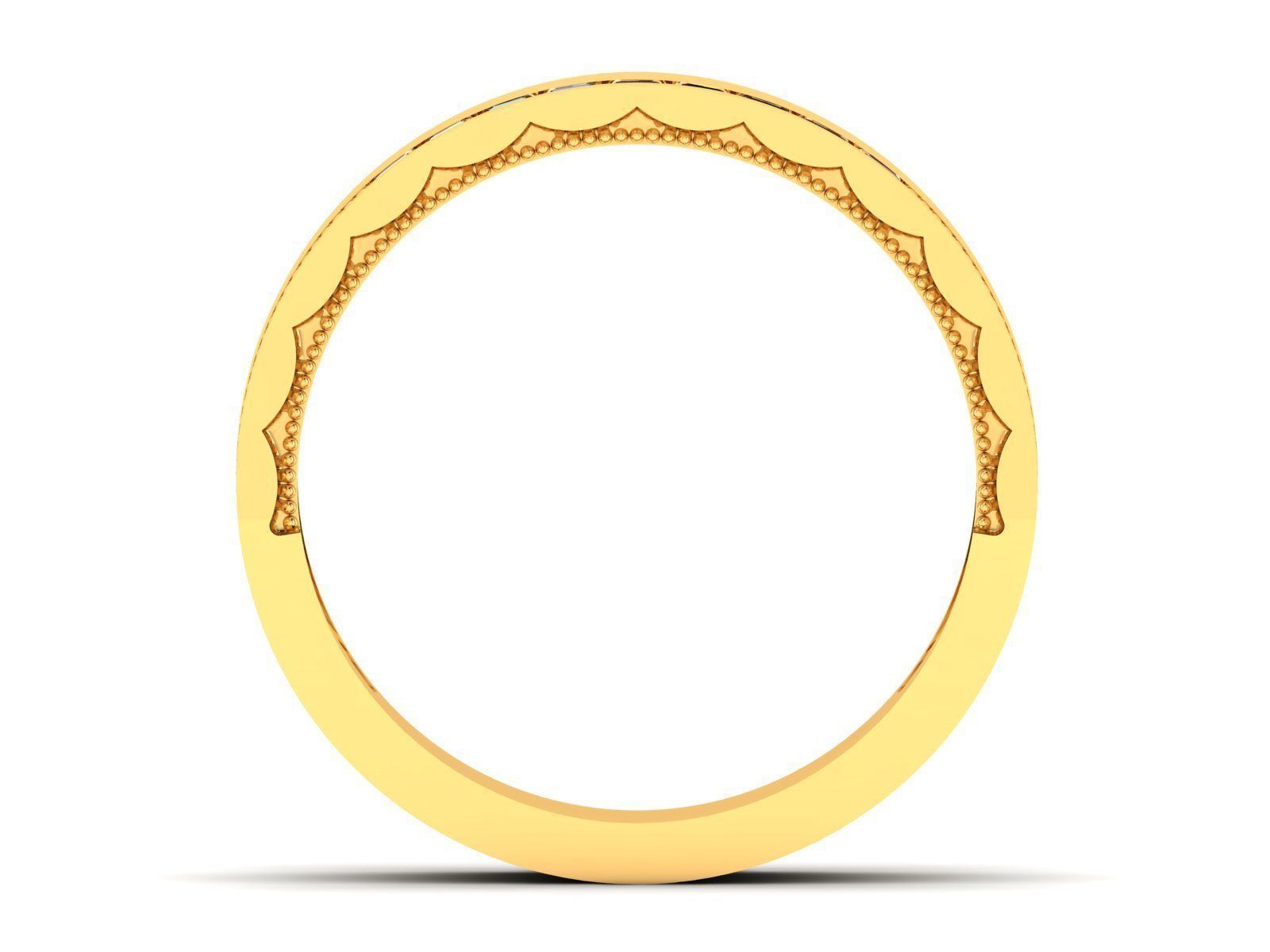 Band ring model 3D print model_7