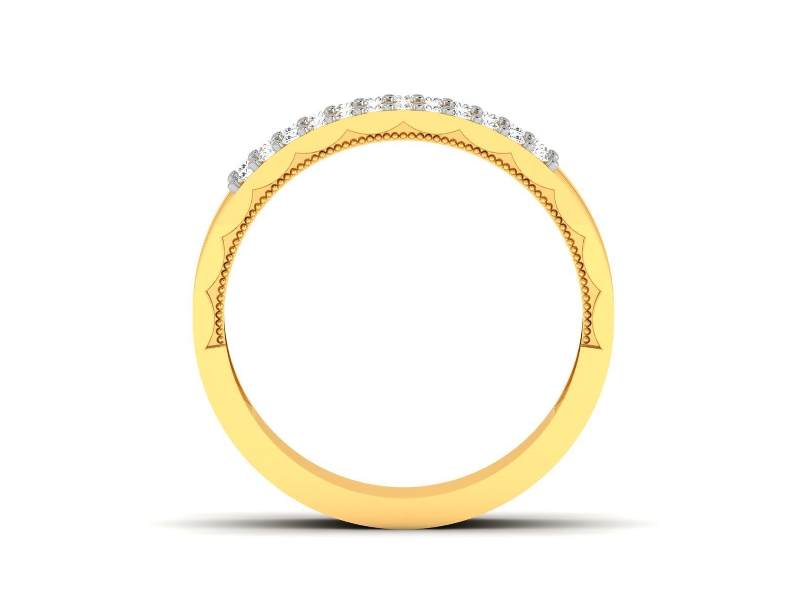 Band ring model 3D print model_8