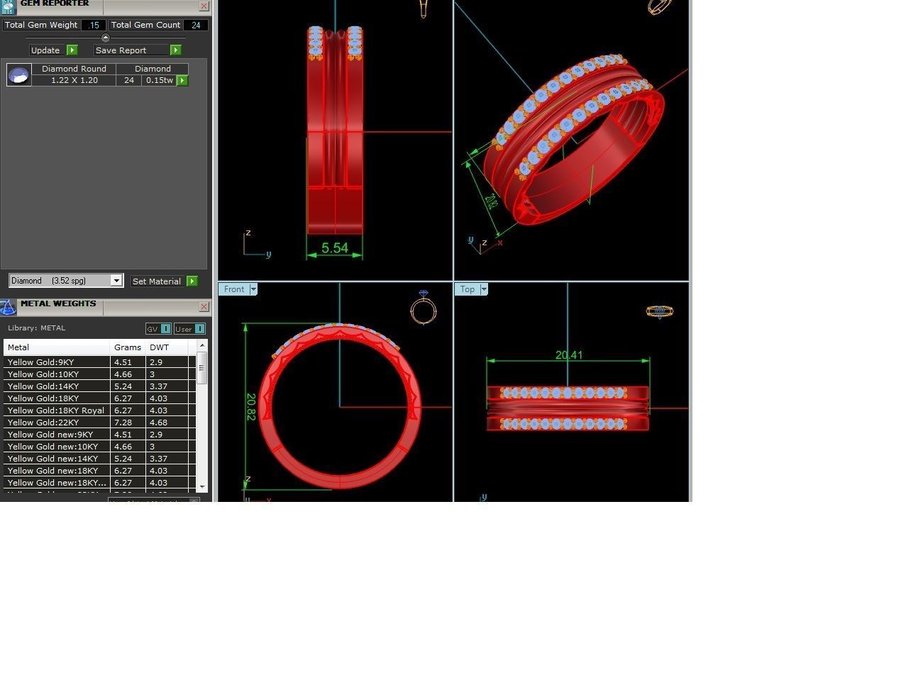 Band ring model 3D print model_6