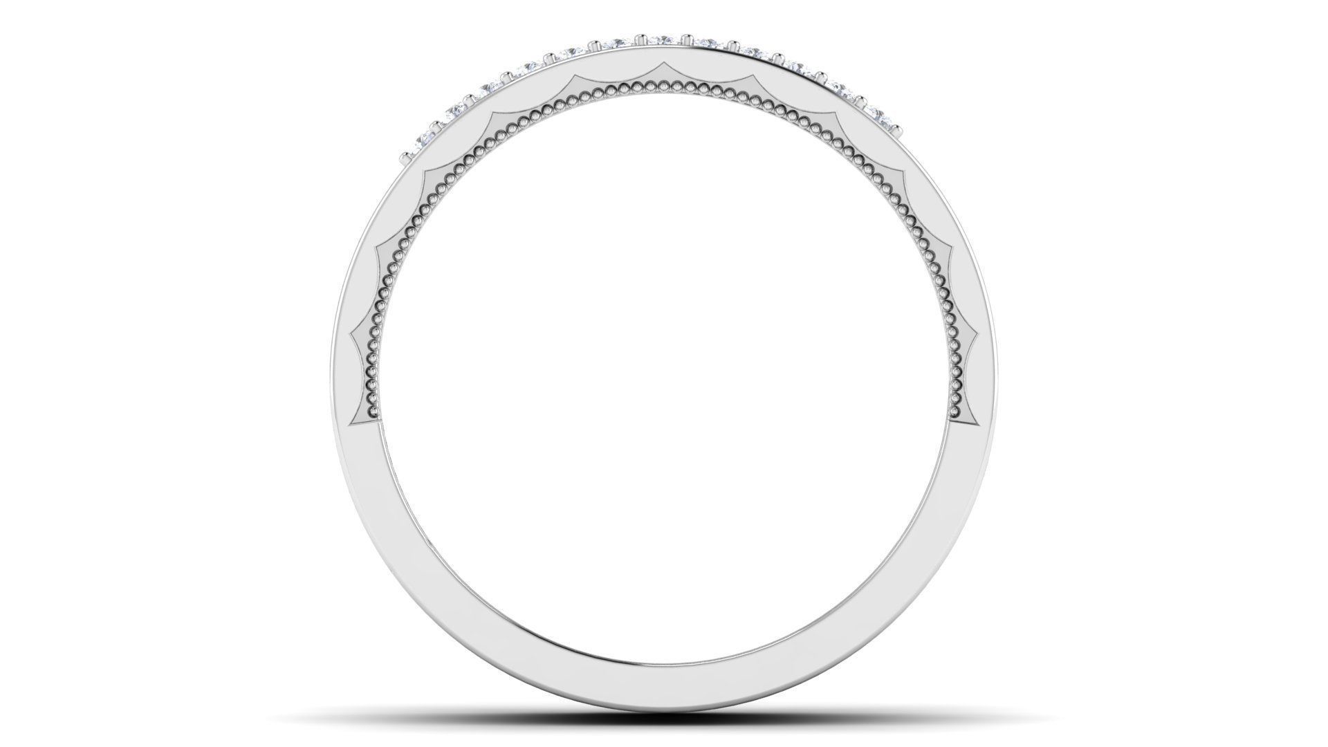 Band ring model 3D print model_1