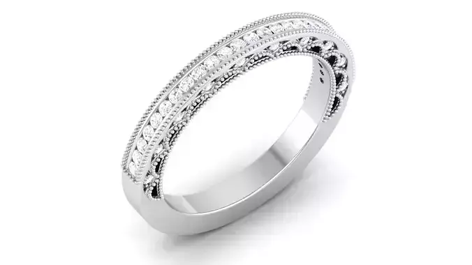 Band ring model 3D print model