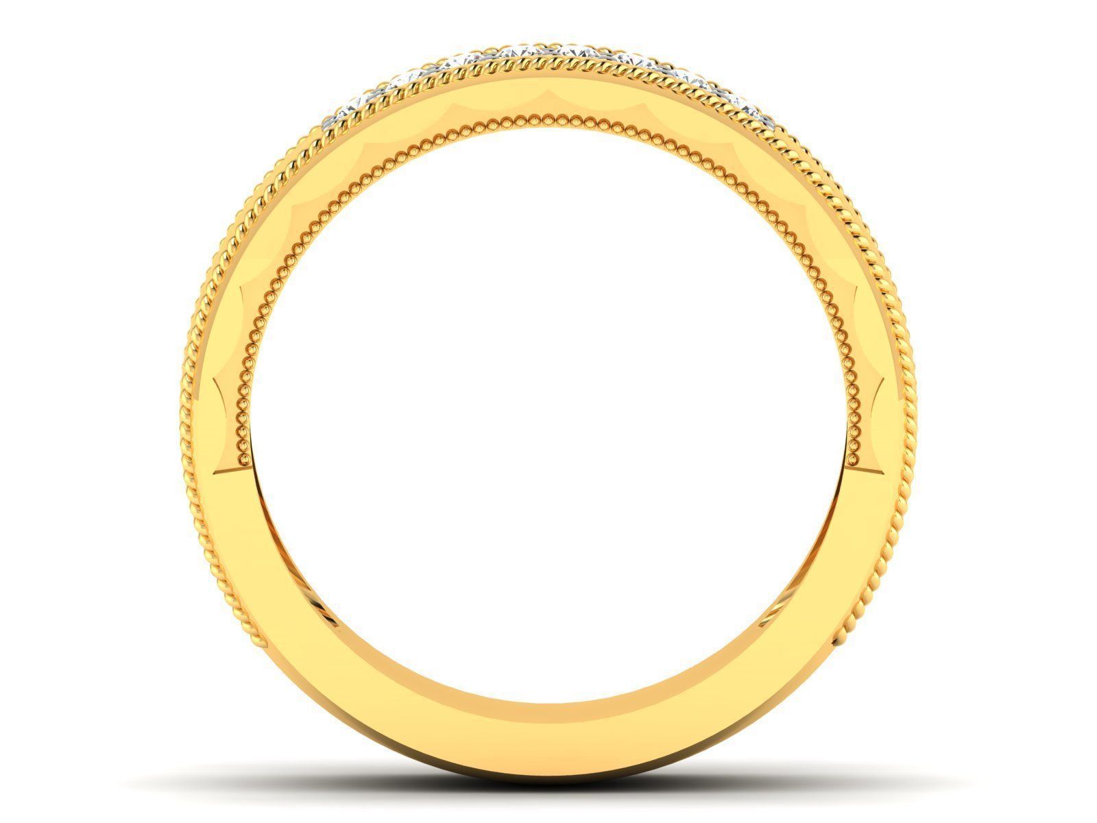 Band ring model 3D print model_5