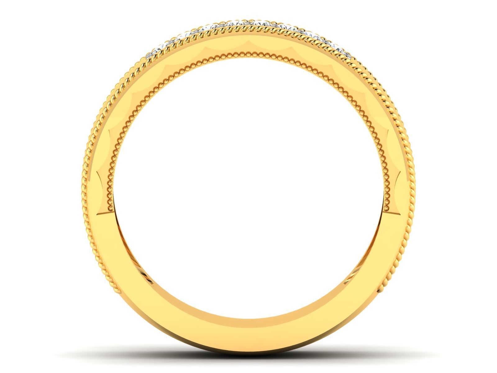 Band ring model 3D print model_6