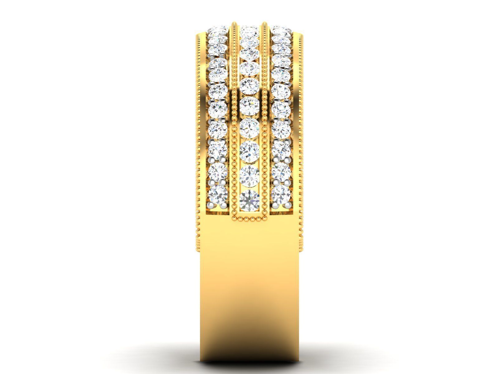 Band ring model 3D print model_8