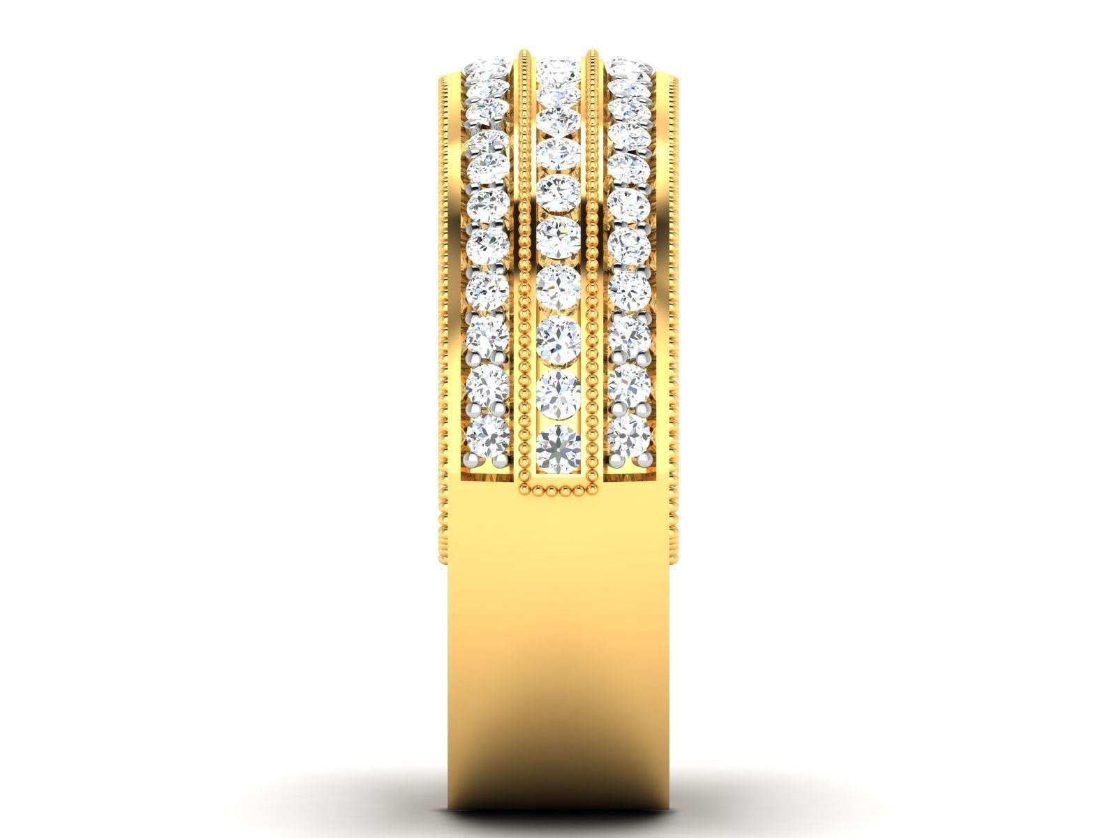 Band ring model 3D print model_9